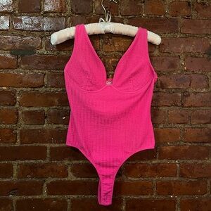 Bubblegum pink bodysuit